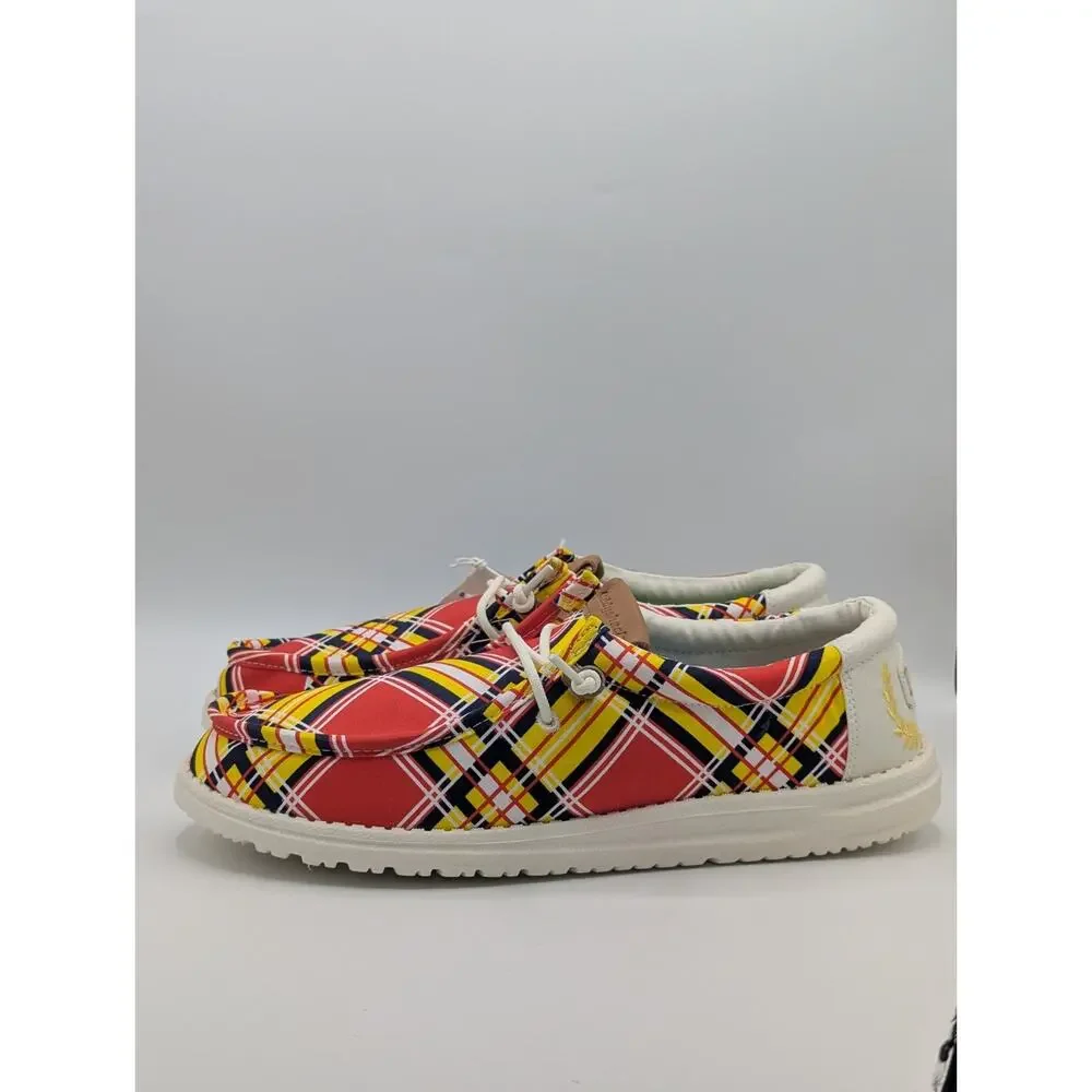 Hey Dude x CaddyShack Men's Size 10 Wally Plaid Slip-On Shoes Mr. Gopher New